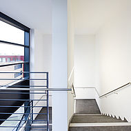 Wandputz und Anstrich in einem Kölner Büro-Neubau